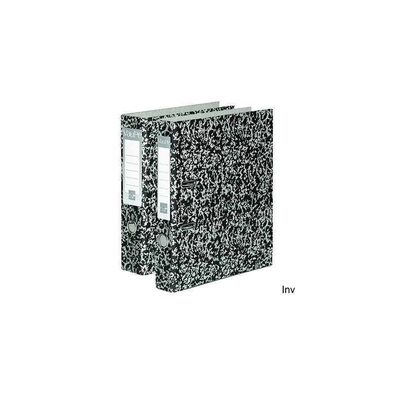 Segregator VauPe A4 50/75mm czarno-beżowy marmurek z mechanizmem dźwigniowym