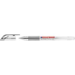 Długopis żelowy e-2185 EDDING, 0,7 mm, srebrny, 10 szt.