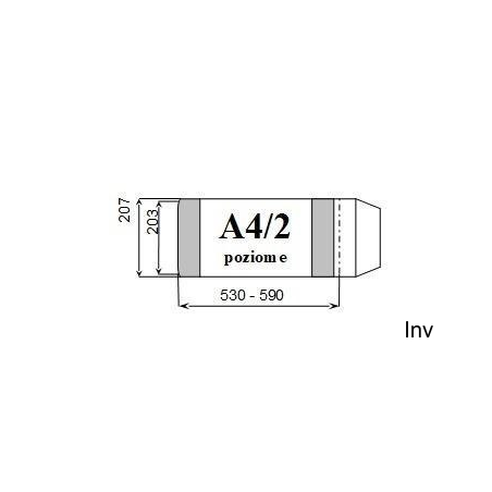 Okładka książkowa A4/2 poziom regulowana wys.wew.203mm (10) D&D