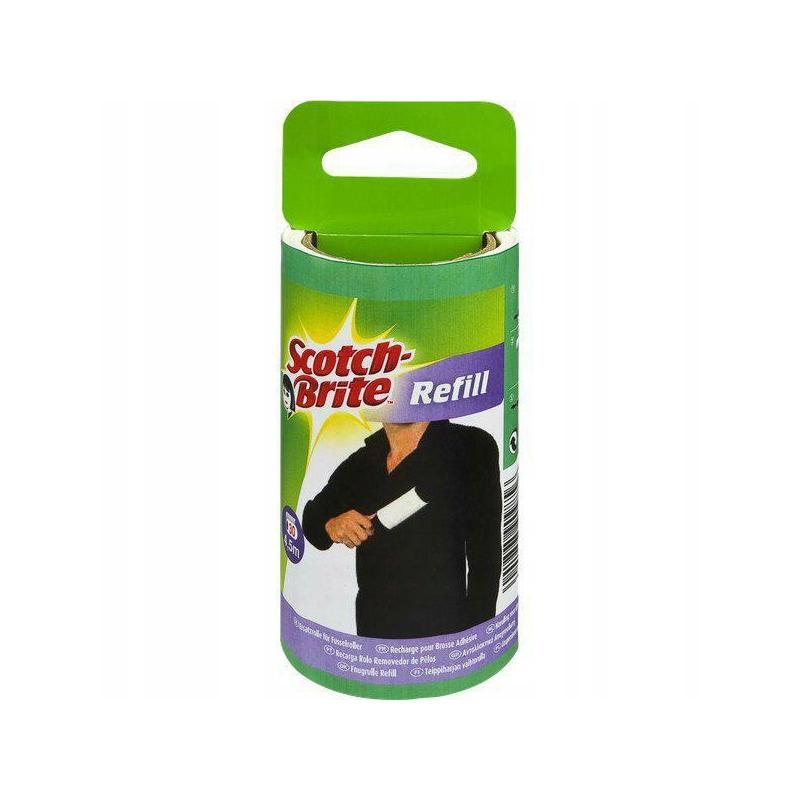 Rolka czyszcząca SCOTCH BRITE, 30 listków, czarna - 1