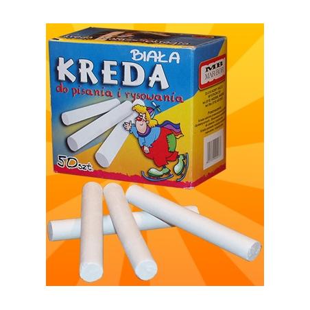 Kreda okrągła biała 48 sztuk M8 Mar Bor