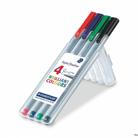 Staedtler Cienkopis Triplus Fineliner 0,3 mm 4 sztuki