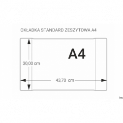 Okładka zeszytowa A4 300g 25 sztuk Biurfol OZK-02
