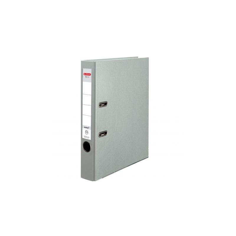 Segregator A4 5cm PP popielaty/szary Q.FILE Herlitz