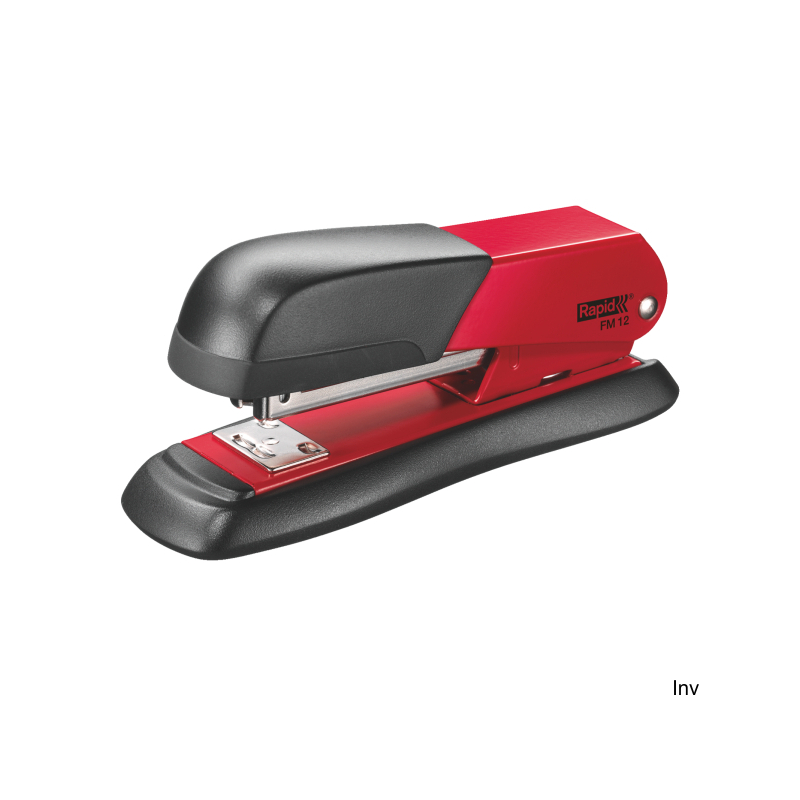 Rapid Zszywacz metalowy FM12 24-26/6 czerwony do 25 kartek z gumowym uchwytem