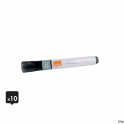 Markery suchościeralne Nobo Liquid Ink czarne 10 sztuk