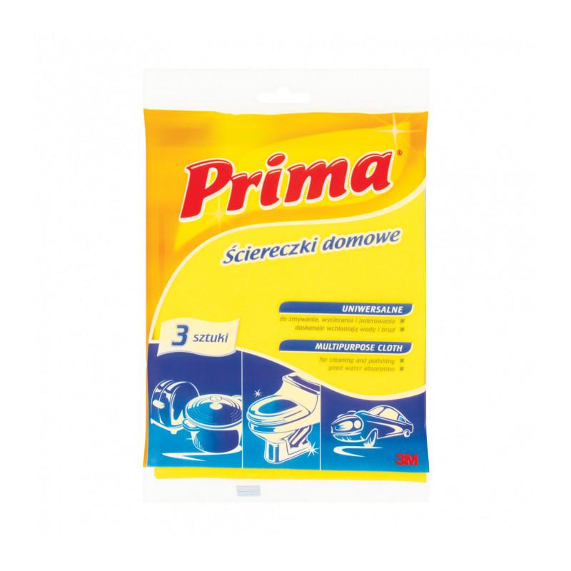 Ściereczki domowe PRIMA, 3szt., żółte - 1
