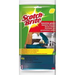 Rękawice SCOTCH BRITE Sensitive, rozm. S, niebieskie - 1