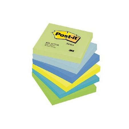 Karteczki samoprzylepne POST-IT (654-MTDR), 76x76mm, 6x100 kart., paleta marzycielska - 1