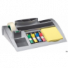 Organizer Scotch 3M C50 srebrny z taśmą i zakładkami, bloczek Post-it GRATIS, wymiary 245x165 mm