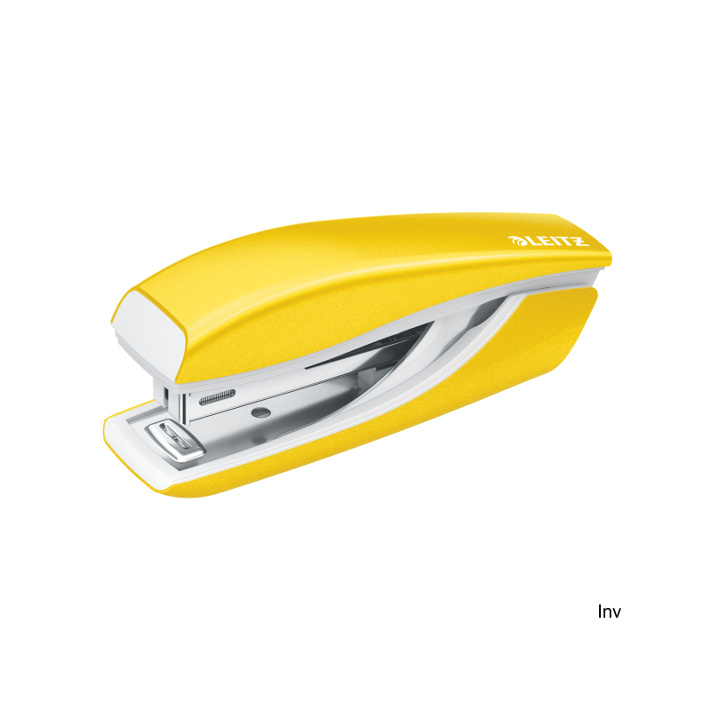 Zszywacz Mini metalowy Leitz WOW, żółty, 10 lat gwarancji, 10 kartek 55281016 - 1
