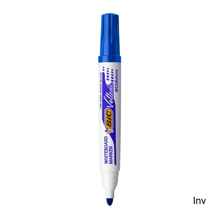Bic Velleda 1741 marker suchościeralny niebieski, końcówka 3,7 mm - 5,5 mm, ekologiczny
