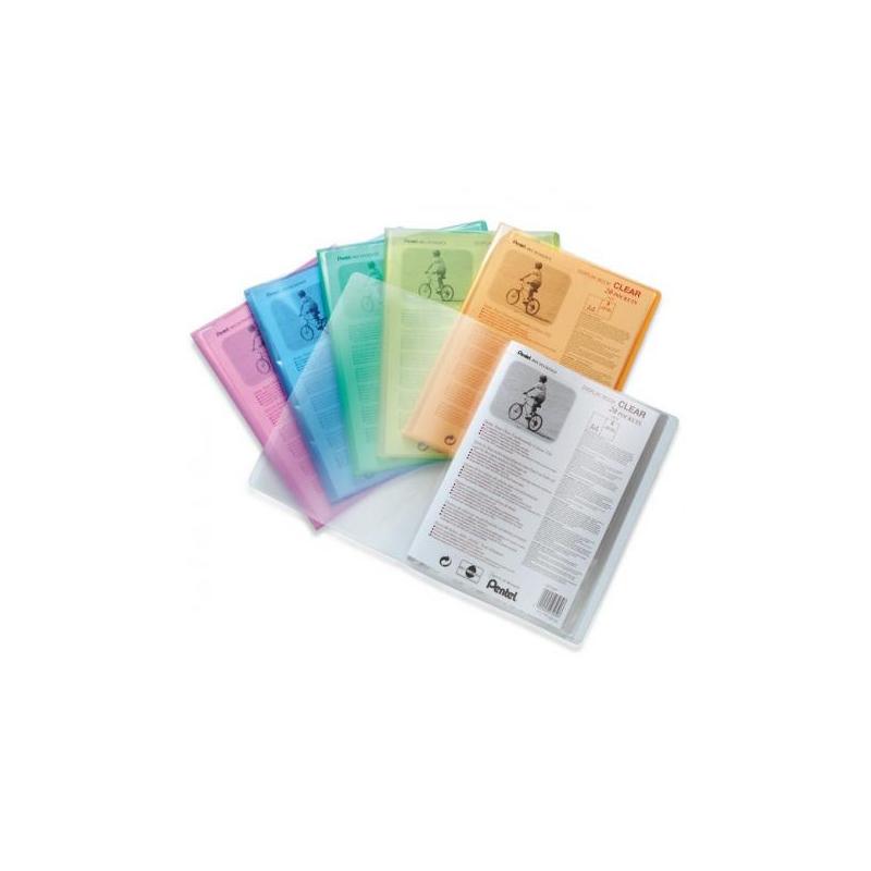 Album ofertowy CLEAR, 20 koszulek pomarańczowy DCF242-F PENTEL - 1