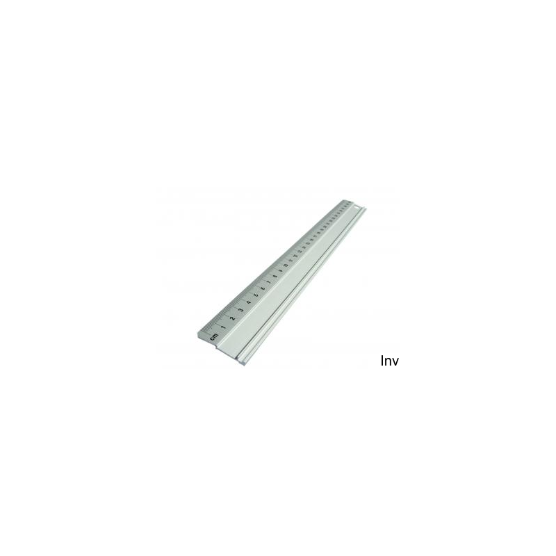 Linijka aluminiowa 100 cm Leniar z anodowanego aluminium z warstwą przeciwpoślizgową i etui