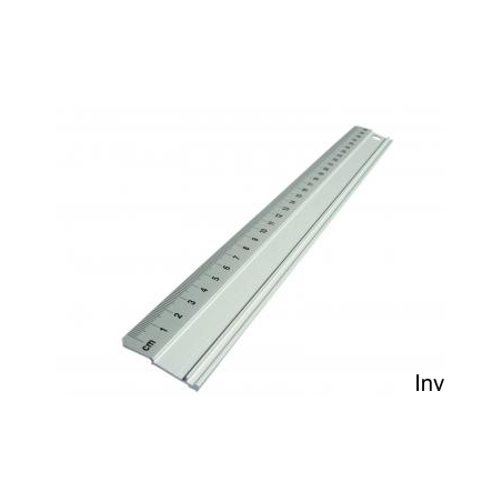 Linijka aluminiowa 100 cm Leniar z anodowanego aluminium z warstwą przeciwpoślizgową i etui