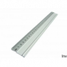 Linijka aluminiowa 100 cm Leniar z anodowanego aluminium z warstwą przeciwpoślizgową i etui