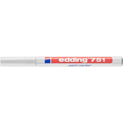 Edding 751 Marker lakierowy biały 1-2 mm okrągła końcówka do trwałych oznaczeń