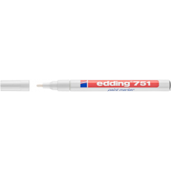 Edding 751 Marker lakierowy biały 1-2 mm okrągła końcówka do trwałych oznaczeń