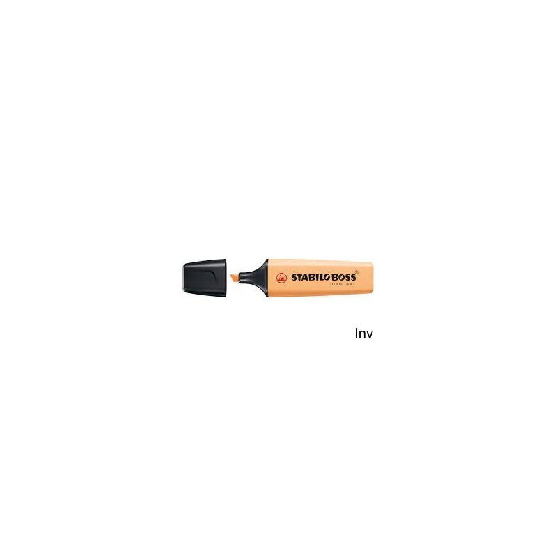 Zakreślacz STABILO BOSS Pastel pomarańczowy 70/125, grubość linii 2-5 mm, technologia Anti-dry