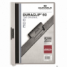 Skoroszyt Durable DURACLIP 60 szary do dokumentów, pojemność 60 kartek