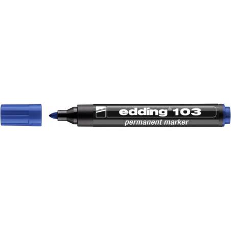 PAKIET Marker permanentny e-103 EDDING, niebieski