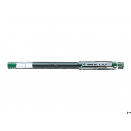 Pilot Pióro żelowe G-TEC-C4 zielone 0,2mm z wymiennym wkładem