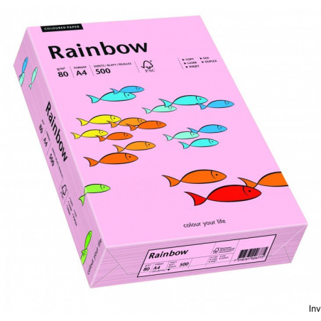 Papier kolorowy A4 80 g jasnoróżowy 1 ryza Rainbow