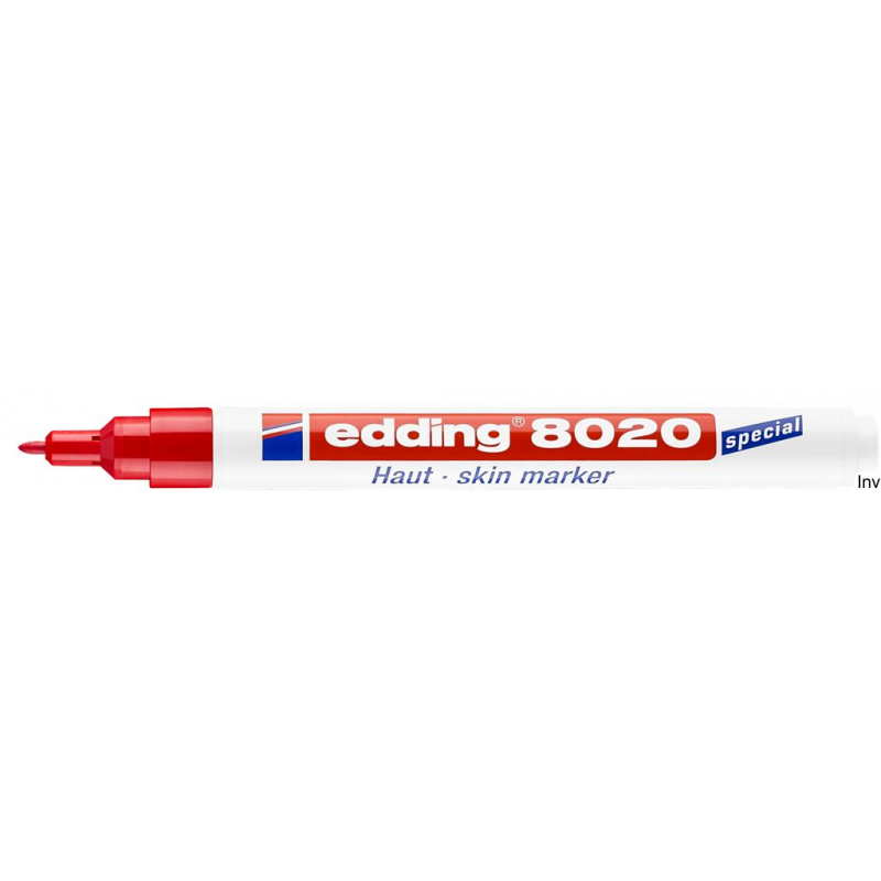 Marker do skóry Edding 8020 czerwony 1mm