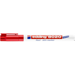 Marker do skóry Edding 8020 czerwony 1mm