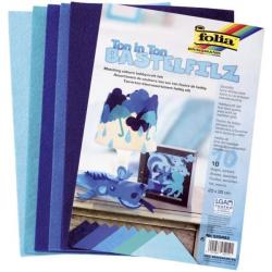 Filc dekoracyjny 20x30cm mix niebieski 1,5mm FO 5204-93