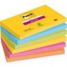 Karteczki samoprzylepne Post-it Super Sticky, CARNIVAL, 76x127mm, 6x90 kart.