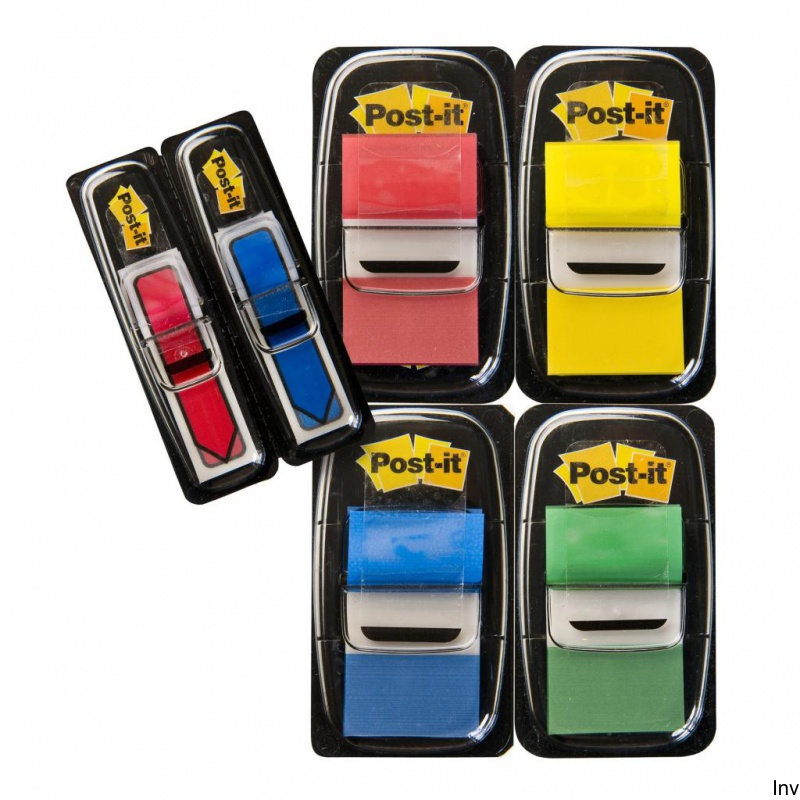 Zestaw zakładek indeksujących Post-It 3M, 6 bloczków, mix kolorów, 11,9x43,2mm i 25,4x43,2mm