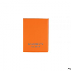 Okładka na dokumenty ucznia pionowa orange KOD-11-04 BIURFOL