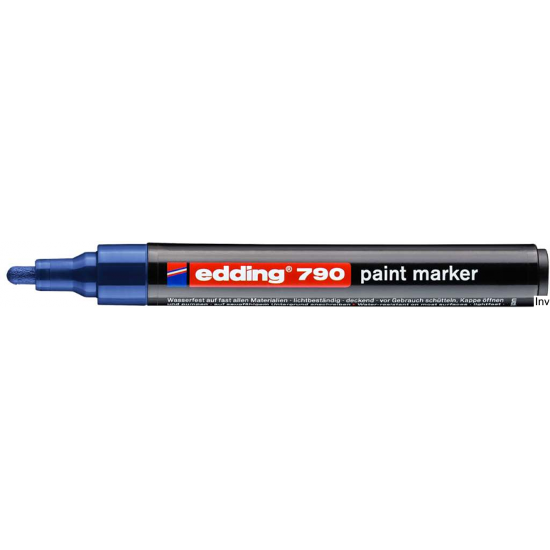 Marker lakierowy Edding 790 niebieski okrągła końcówka 2-3 mm