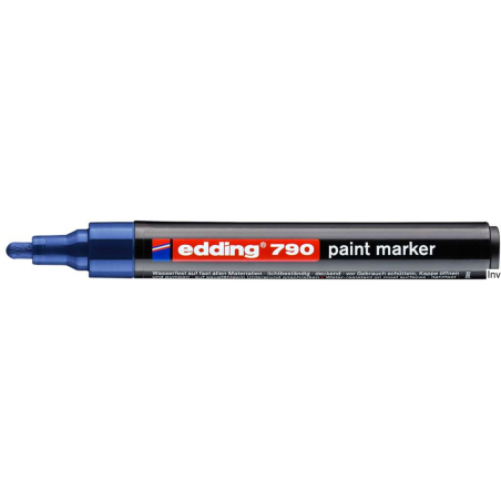 Marker lakierowy Edding 790 niebieski okrągła końcówka 2-3 mm