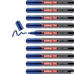 Marker lakierowy Edding 790 niebieski okrągła końcówka 2-3 mm