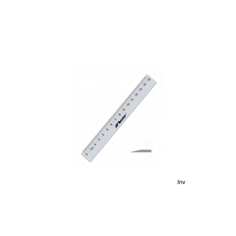 Linijka metalowa 15 cm Leniar 30403