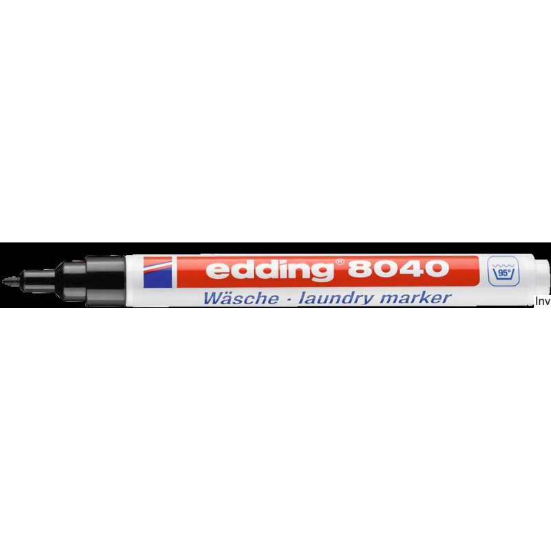 Marker do tkanin Edding 8040 czarny z okrągłą końcówką