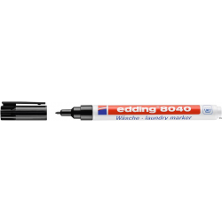 Marker do tkanin Edding 8040 czarny z okrągłą końcówką