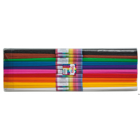 Bibuła marszczona 50x200 cm MIX A Happy Color do tworzenia kwiatów i stroików