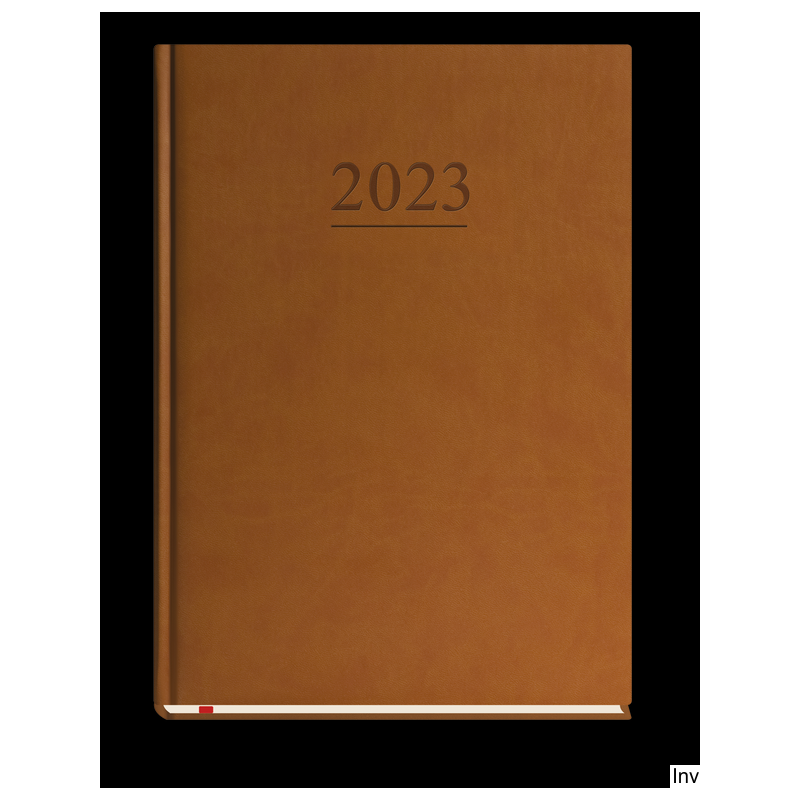 Kalendarz Uniwersalny 2023 A4 tygodniowy brązowy Michalczyk i Prokop, 144 strony, oprawa skóropodobna