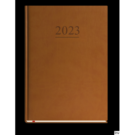Kalendarz Uniwersalny 2023 A4 tygodniowy brązowy Michalczyk i Prokop, 144 strony, oprawa skóropodobna