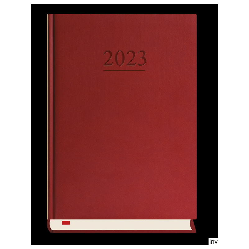 Kalendarz Menadżera 2023 A5 dzienny bordowy Michalczyk i Prokop, 360 stron, oprawa skóropodobna Vivella