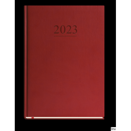 Kalendarz tygodniowy B5 bordowy 2023 Michalczyk i Prokop, 144 strony, oprawa skóropodobna, papier offset 70 g/m2