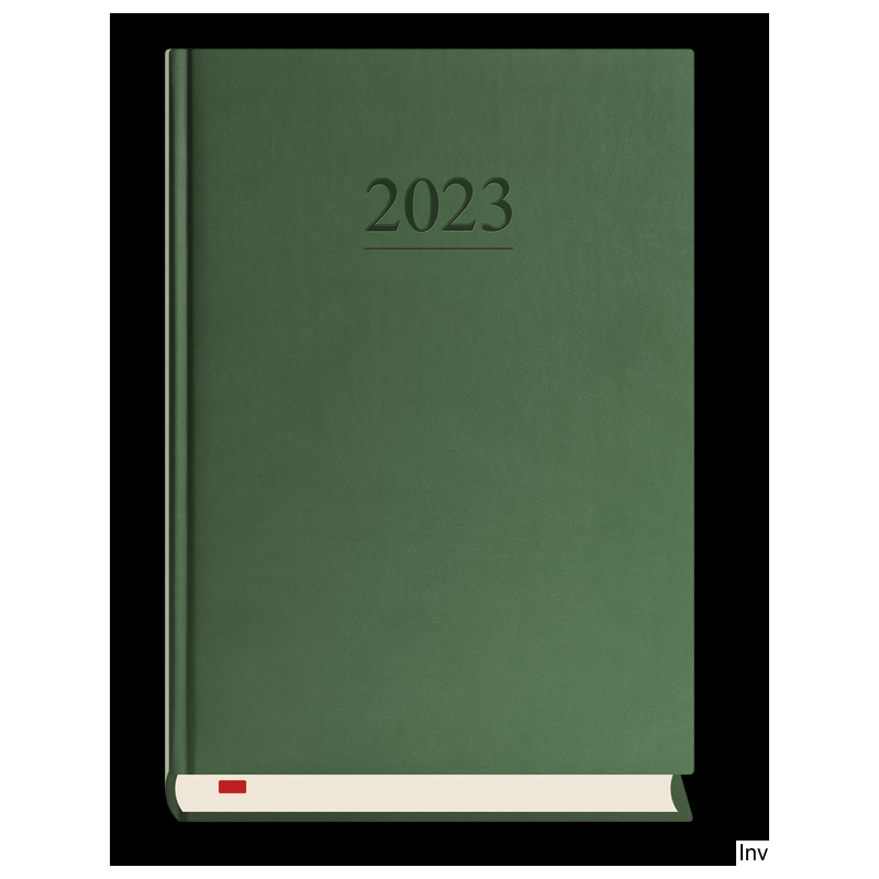 Kalendarz Menadżera 2023 A5 dzienny zieleń Michalczyk i Prokop, 360 stron, oprawa skóropodobna, papier offset 70 g/m2