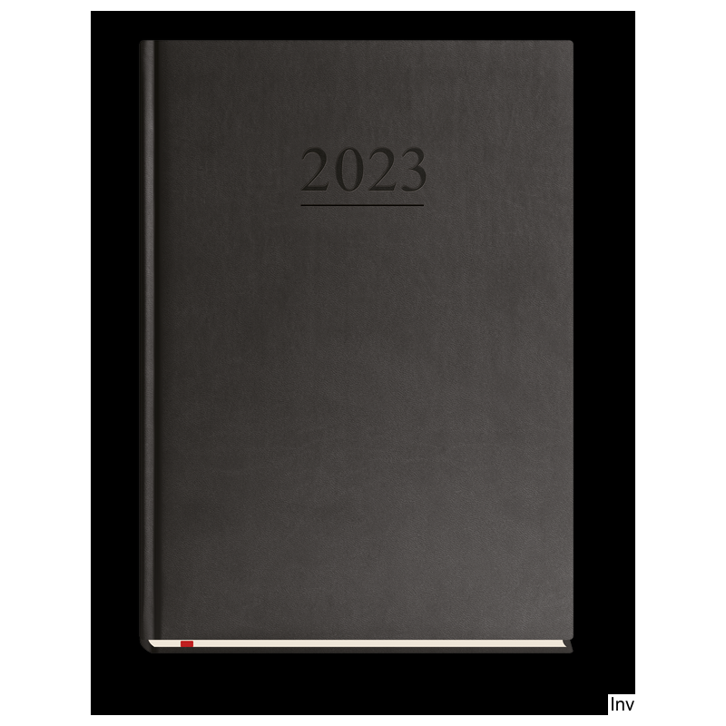 Kalendarz tygodniowy B5 czarny Michalczyk i Prokop 2023, oprawa skóropodobna, 144 strony, papier offset 70 g/m2