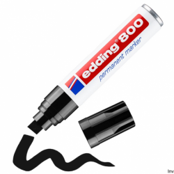Marker permanentny Edding E-800 czarny końcówka ścięta