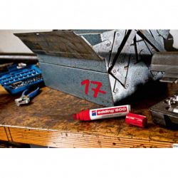 Marker permanentny Edding E-800 czarny końcówka ścięta