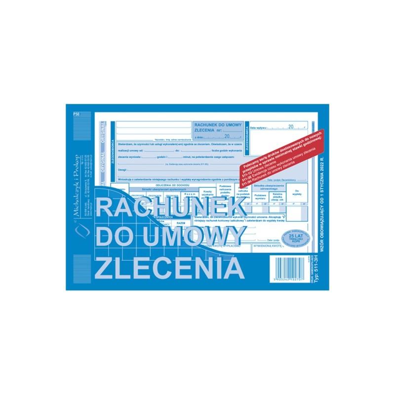 511-3H Rachunek do umowy zlecenia A5  (o + k) - 1