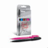 Zestaw pisaków pędzelkowych do kaligrafii Pentel Touch Brush Pen 6 sztuk